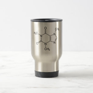 Kaffeinmolekylkemiskt koffeinatomer resemugg