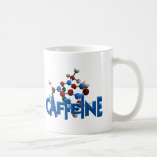 Kaffeinmolekylstruktur Kaffemugg