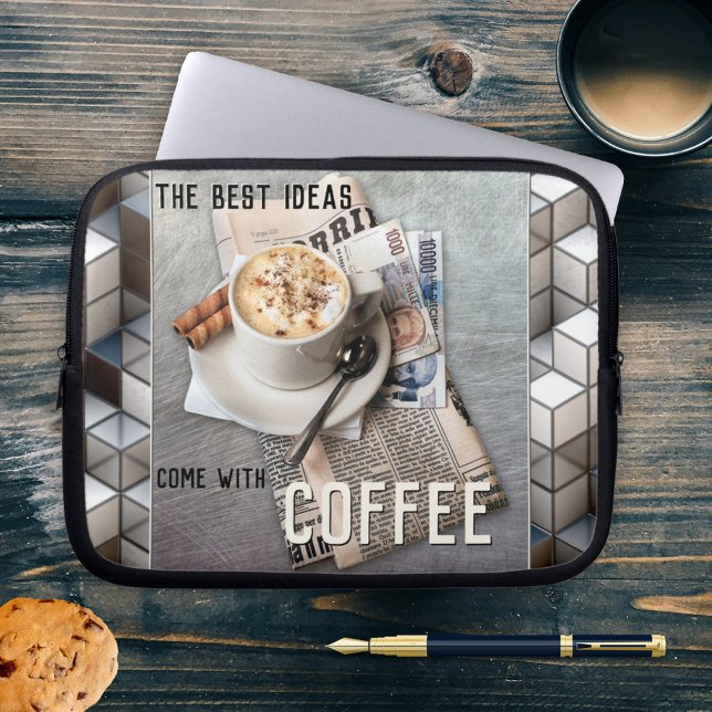 Kaffeinspiration Byggande block Laptop sleeve (Skapare uppladdad)