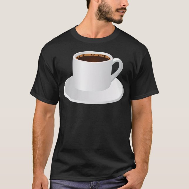 Kaffeischkoffeinberoende T Shirt (Framsida)
