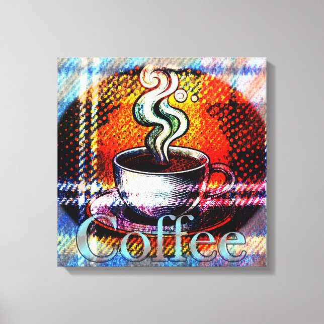 Kaffekafé Java Canvastryck (Framsida)