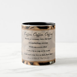 Kaffekaffe 11 oz mugg, svart Två-Tonad mugg
