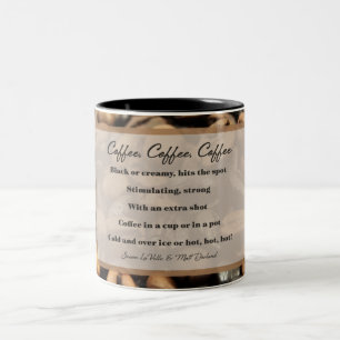 Kaffekaffe 11 oz mugg, svart Två-Tonad mugg