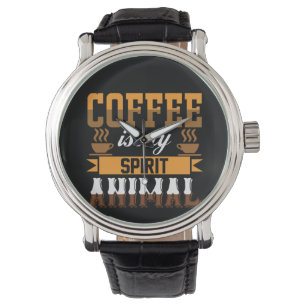 Kaffekaffe är mitt andningsdjur armbandsur