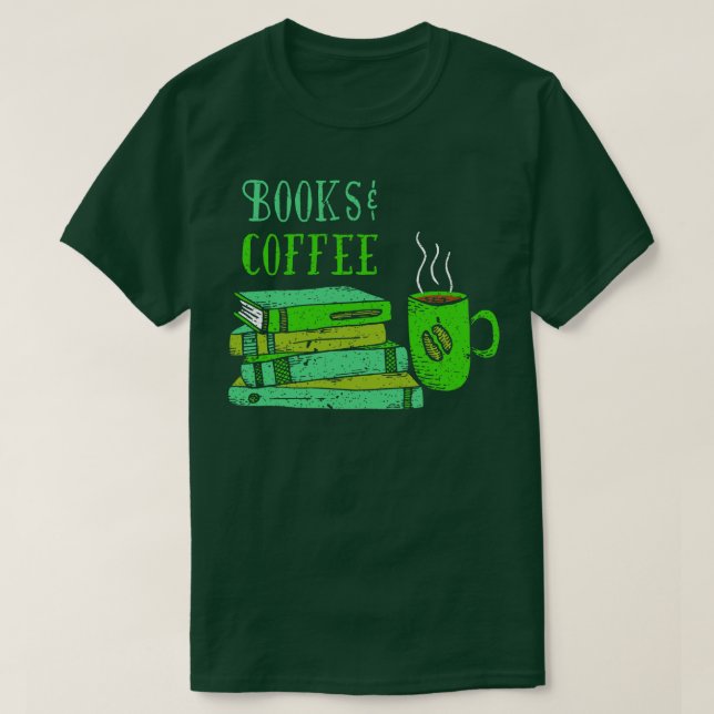 Kaffekaffe av bok i Bokar, Älskare, Älskare, Bok T Shirt (Design framsida)