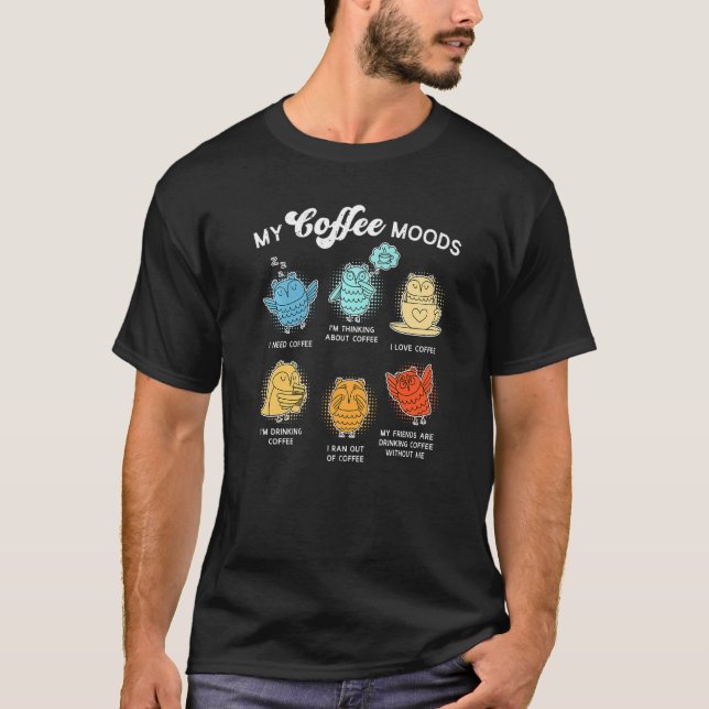 Kaffekaffe Cute Uggla T Shirt (Framsida)