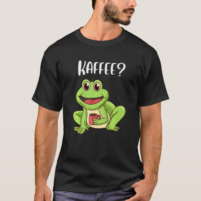 Kaffekaffe Drinker Coffee Junkie Cafe Office T Shirt (Framsida)