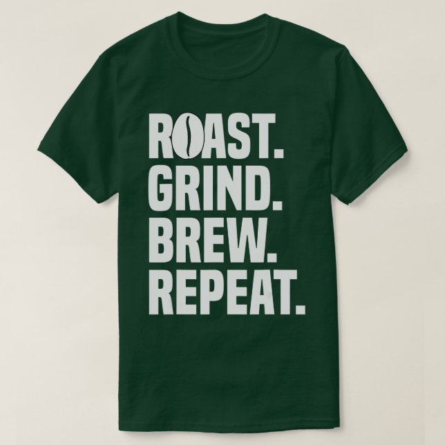 Kaffekaffe för rostning av cappuccino, bästa kaffe t shirt (Design framsida)