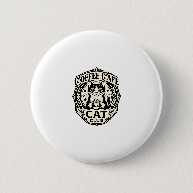 Kaffekaffe Katt Rolig Katt Grafisk - Kaffe Kaffe K Knapp (Framsida)