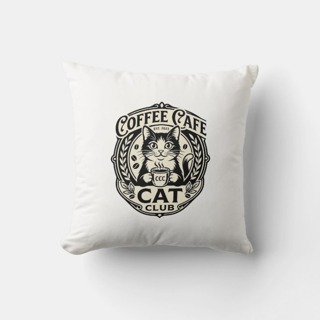 Kaffekaffe Katt Rolig Katt Grafisk - Kaffe Kaffe K Kudde (Framsida)