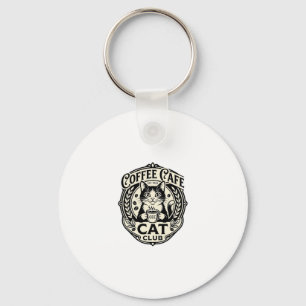 Kaffekaffe Katt Rolig Katt Grafisk - Kaffe Kaffe K Nyckelring