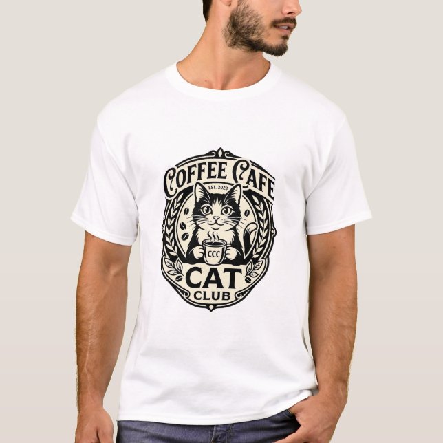 Kaffekaffe Katt Rolig Katt Grafisk - Kaffe Kaffe K T Shirt (Framsida)