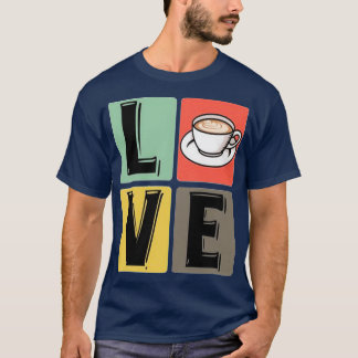 Kaffekaffe Kopp Cappucci Älskare kaffe 2 T Shirt