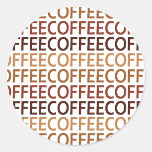 Kaffekaffe Runt Klistermärke