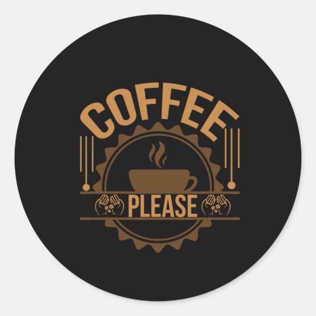 Kaffekaffe, tack runt klistermärke (Framsida)