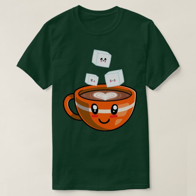 Kaffekaffein Caf Espresso Cappuccino 16 T Shirt (Design framsida)