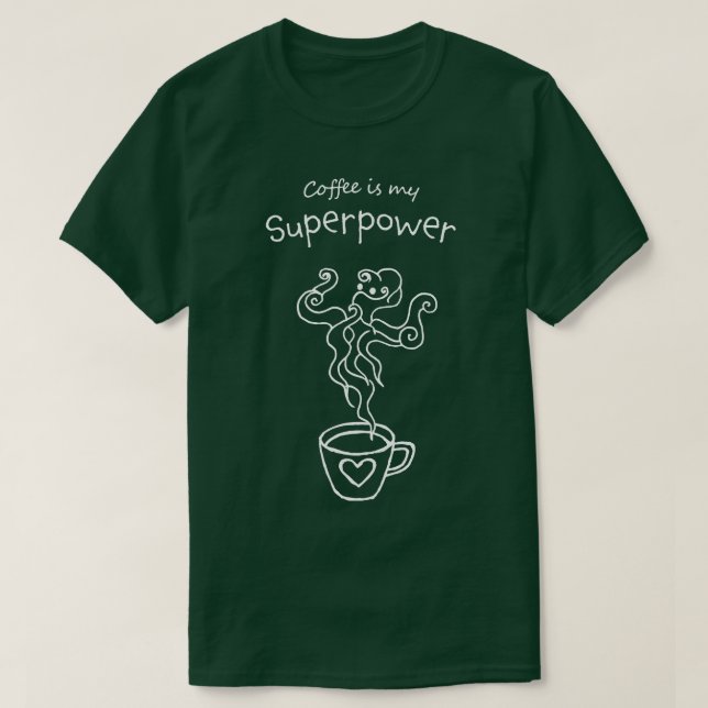 Kaffekaffekaffekaffe i Kopp T Shirt (Design framsida)