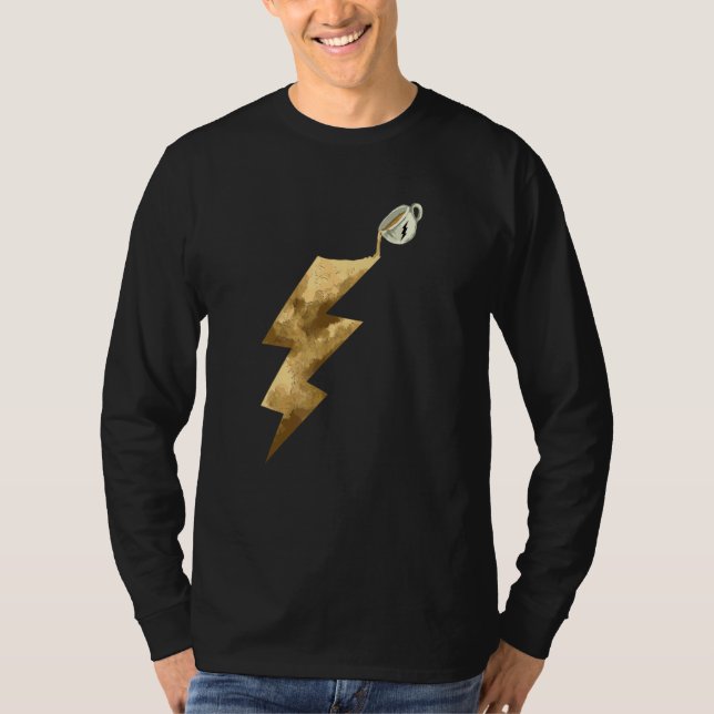 Kaffekaffekortens elstöttThunderbolt T Shirt (Framsida)