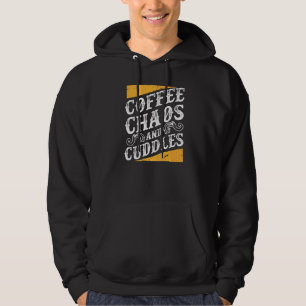 Kaffekaos och Cuddles Mamma Life Mor med Kids Hoodie