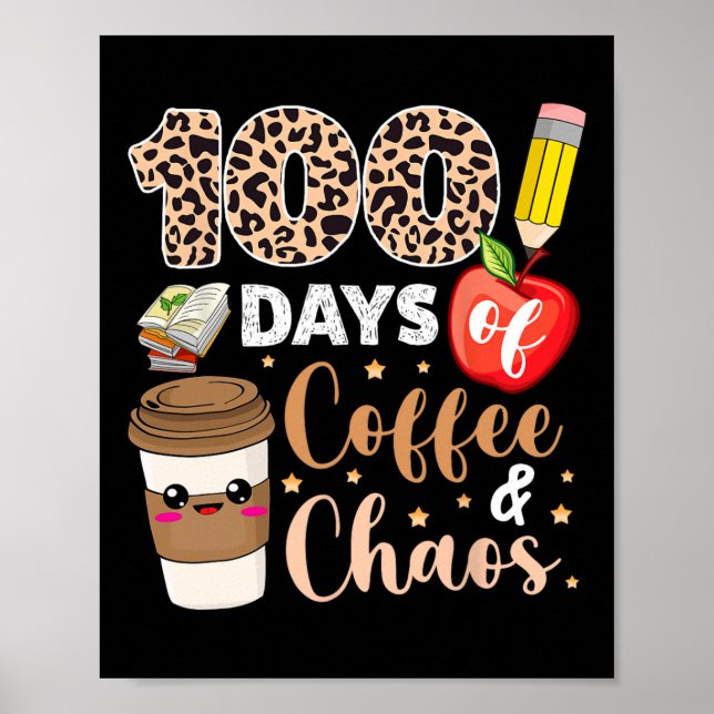 Kaffekaosdagar 100-årsdagen för skollärare poster (Framsidan)