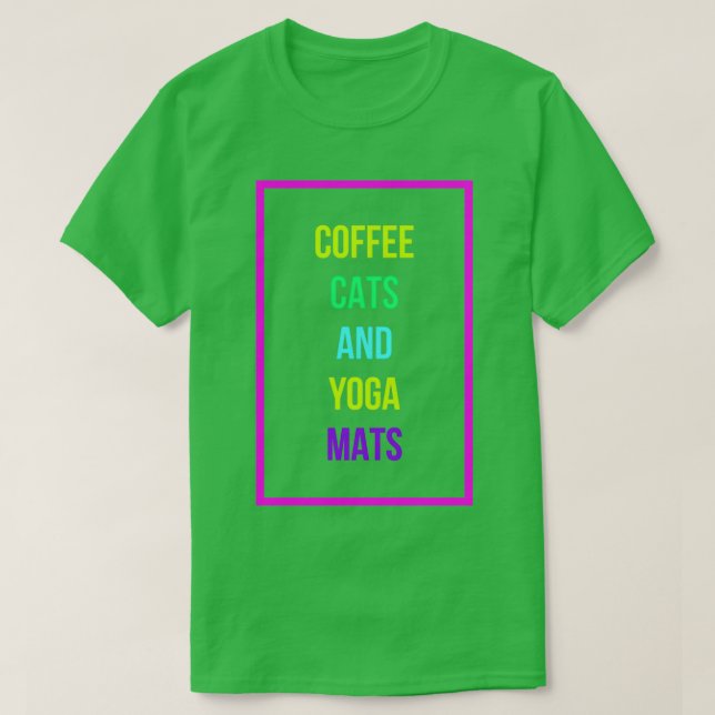 Kaffekappor amp Yoga Mats Funny Caffeine Älskare R T Shirt (Design framsida)