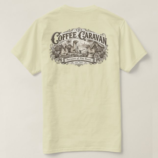 Kaffekaravan T Shirt (Design baksida)