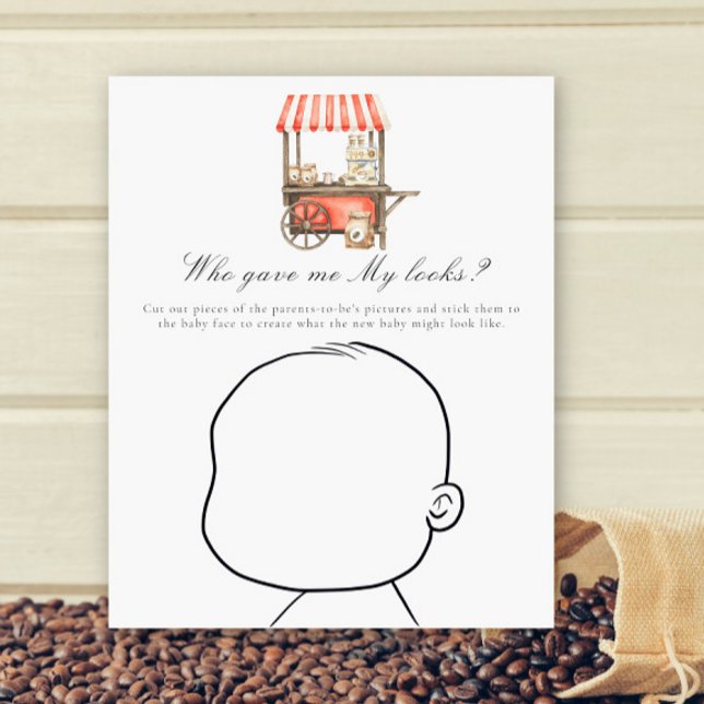 Kaffekärra baby shower - Vem gav mig mina drag? (Skapare uppladdad)