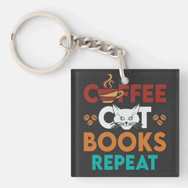 Kaffekat Bokar Upprepat Kaffe med Katt Lover (Framsidan)