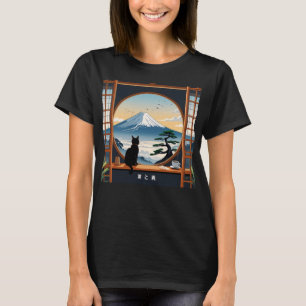 Kaffekat i Mt. Fuji T Shirt