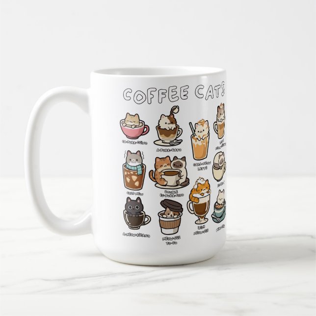 Kaffekatt  kaffemugg (Vänster)