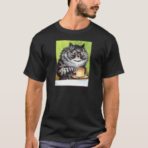 Kaffekatt (vintage bild) t-shirt