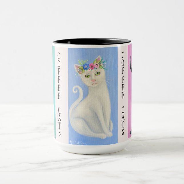 Kaffekatt Whimsical Art Mugg (Center)