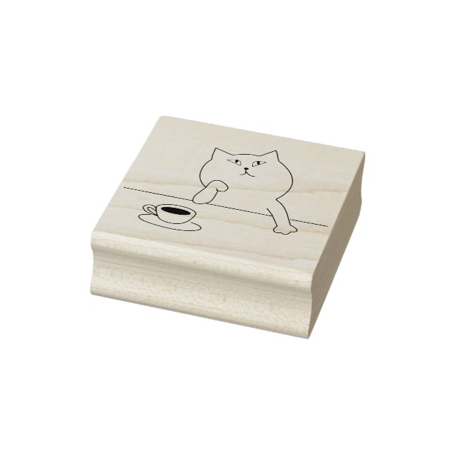 kaffekattart frimärke stämpel (Stämpel)