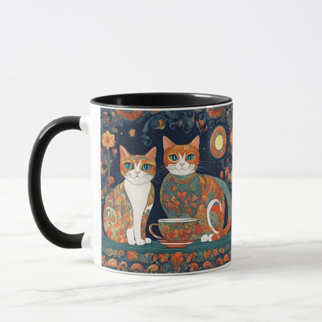 kaffekatter mugg  (Vänster)