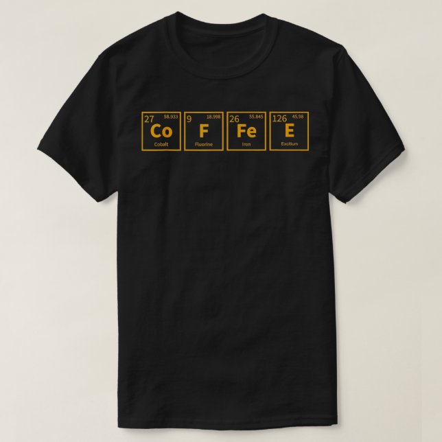 Kaffekemi T Shirt (Design framsida)