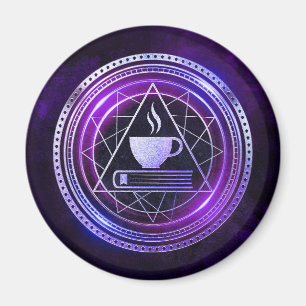 Kaffeklatschs Lila Magnet