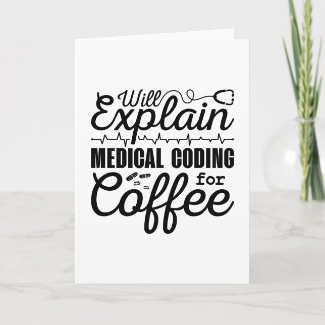Kaffekod för medicinsk kodning kort (Framsida)