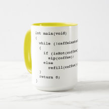 Kaffekod mugg för software-utvecklare
