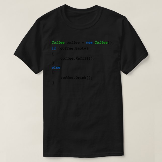 Kaffekod T Shirt (Design framsida)