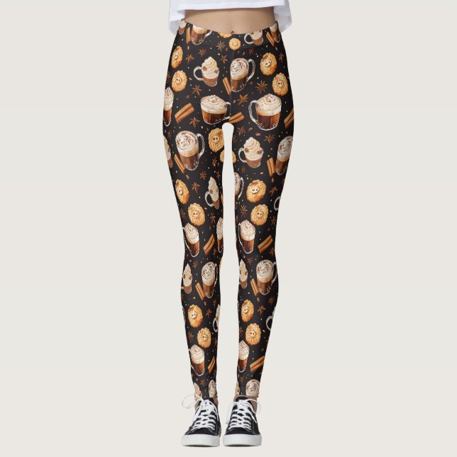 Kaffekolat och kookies leggings (Framsida)