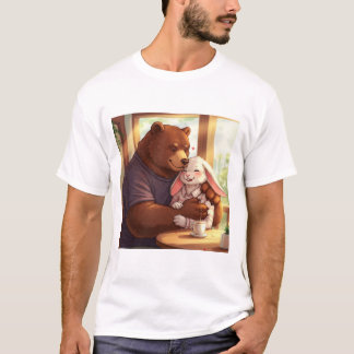 Kaffekomfort: Ett öre och ett kaninens Mysiga ögon T Shirt