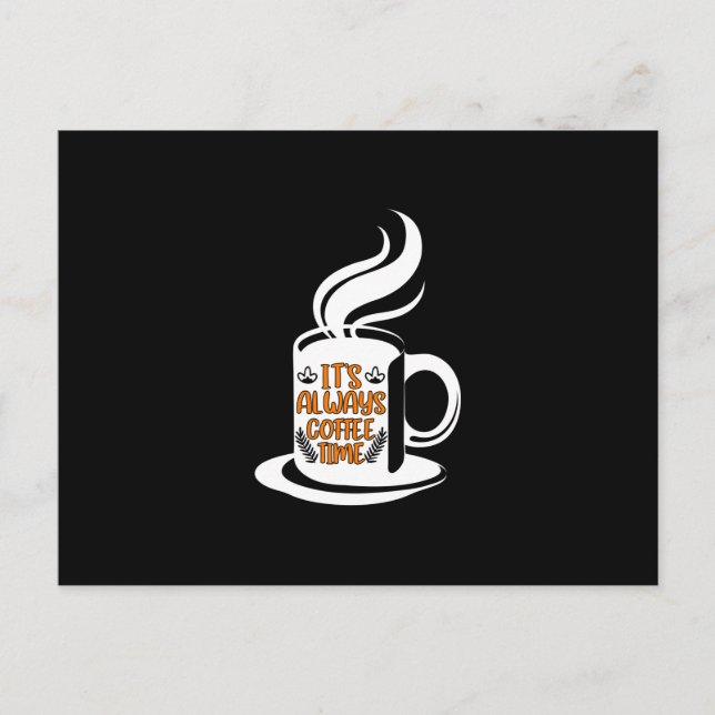 Kaffekonst Alltid Kaffetid Vykort (Framsida)