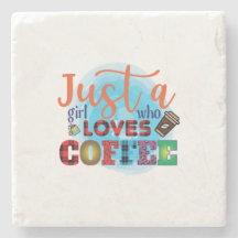 Kaffekonst är bara en flicka som Kärlekar kaffe