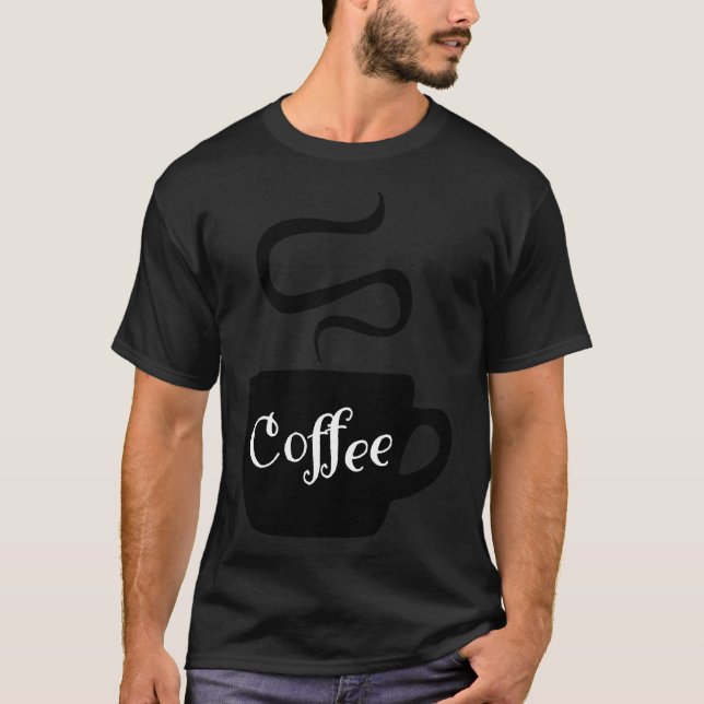 kaffekonst av hundar t shirt (Framsida)