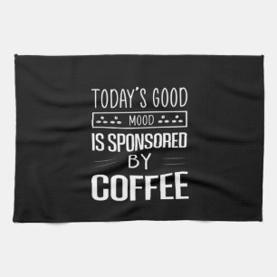 Kaffekonst dagens Bra Mood Kökshandduk