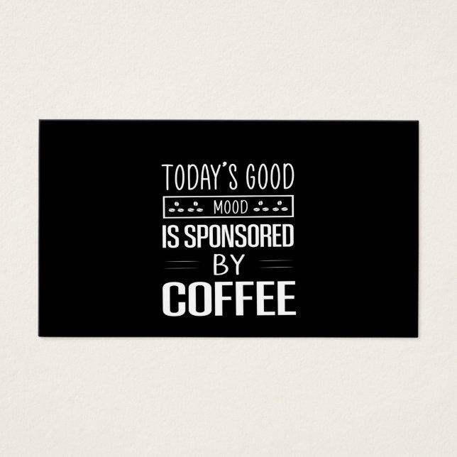Kaffekonst dagens Bra Mood Visitkort (Framsidan)