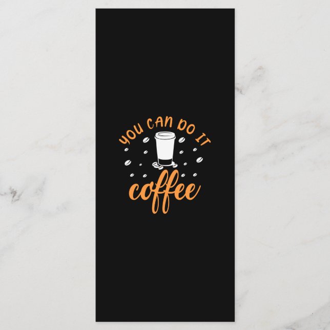 Kaffekonst Du Kan Göra Det Kaffe Meny (Framsida)