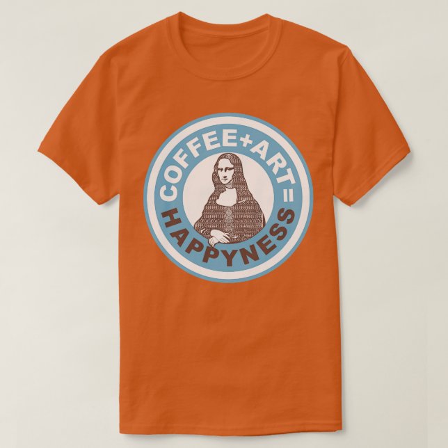 Kaffekonst Happyness T Shirt (Design framsida)