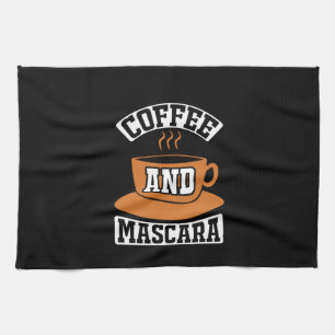 Kaffekonst Kaffe Och Mascara Kökshandduk