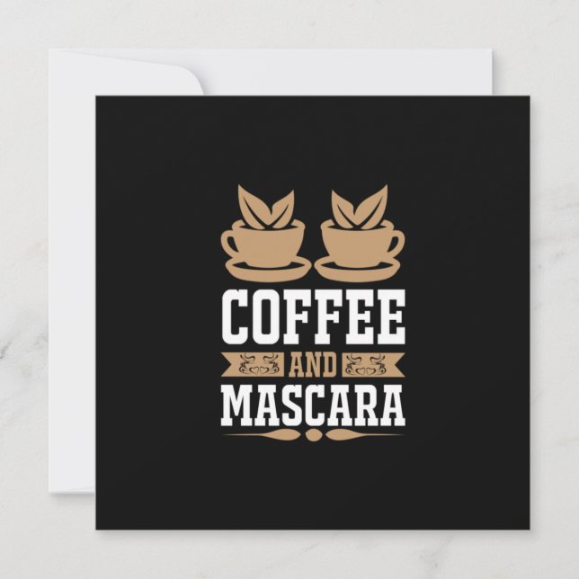 Kaffekonst Kaffekonst Och Mascara Julkort (Framsida)